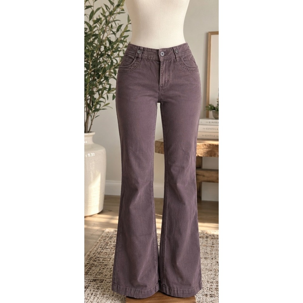 Victoria's Secret Body By Victoria The Christie Fit Brown Flare Pants Y2K
